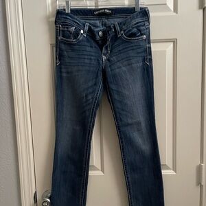 Express Dark Blue skinny Women low rise Jeans